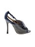 L.A.M.B. 100% Leather Blue Heels Size 8 1/2 - photo 1
