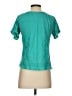 Just Class 100% Cotton Teal Short Sleeve Blouse Size S - photo 2