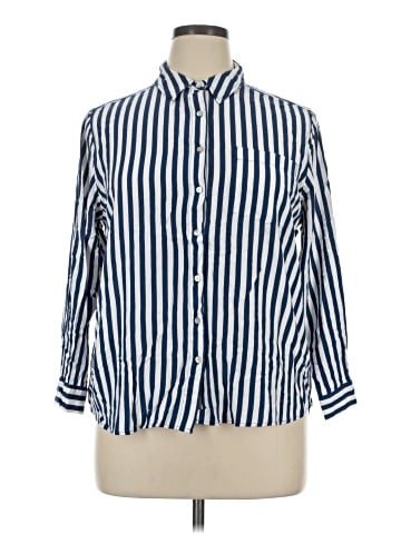 Jane and Delancey 3/4 Sleeve Button-Down Shirt (view 1)