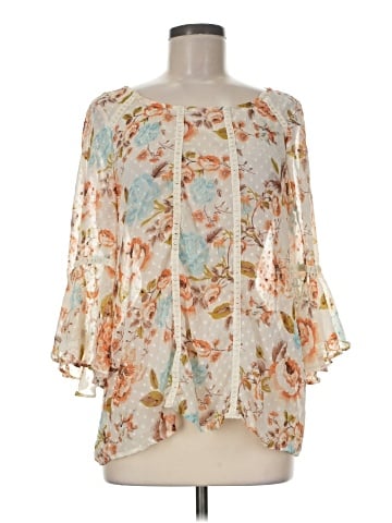Sara Michelle 3/4 Sleeve Blouse (view 1)