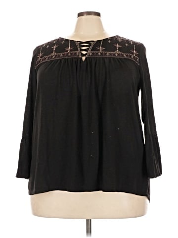 Faded Glory 3/4 Sleeve Blouse (view 1)