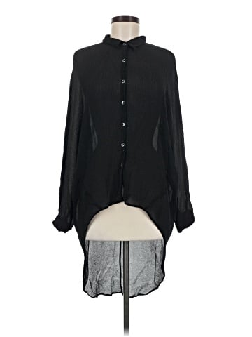 The Fisher Project Long Sleeve Silk Top (view 1)