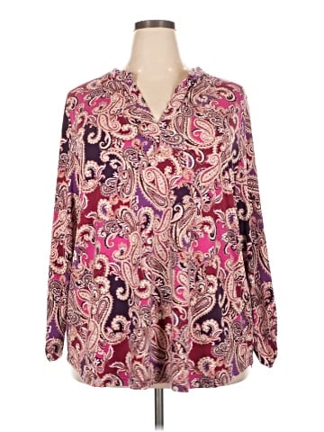 IMAN Long Sleeve Blouse (view 1)
