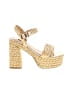 Nine West Tropical Gold Heels Size 9 - photo 1