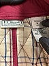 L.L.Bean 100% Polyester Argyle Burgundy Jacket Size XL (petite) - photo 6