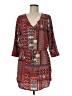 Glam 100% Polyester Red Casual Dress Size M - photo 1