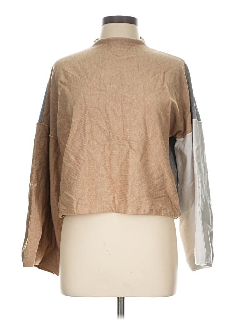 Pre-owned Modern Citizen Turtleneck Sweater In Tan