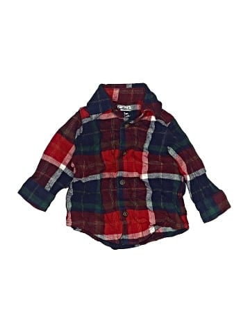 Child of Mine by Carter's Long Sleeve Button-Down Shirt (view 1)