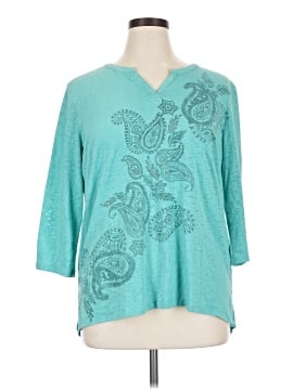 St. John's Bay 3/4 Sleeve Top (view 1)