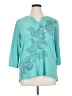 St. John's Bay Teal 3/4 Sleeve Top Size XL - photo 1