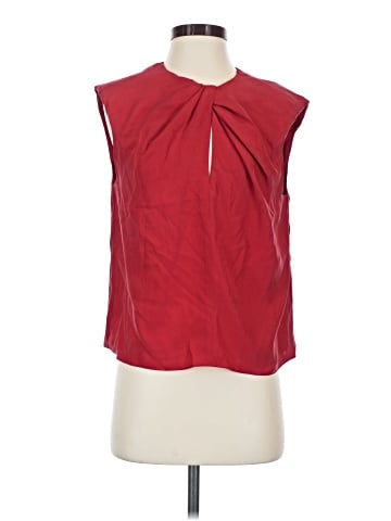 FRAME Sleeveless Silk Top (view 1)