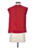 FRAME 100% Silk Red Sleeveless Silk Top Size S - photo 2