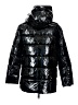 DKNY 100% Polyurethane Metallic Black Snow Jacket Size XS - photo 2