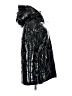DKNY 100% Polyurethane Metallic Black Snow Jacket Size XS - photo 4