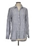 L.L.Bean 100% Linen Stripes Gray Long Sleeve Button-Down Shirt Size S - photo 1