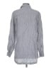 L.L.Bean 100% Linen Stripes Gray Long Sleeve Button-Down Shirt Size S - photo 2