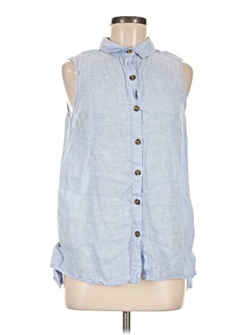 Jones & Co Sleeveless Button-Down Shirt (view 1)