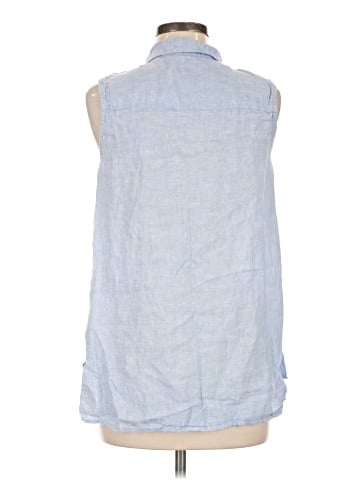 Jones & Co Sleeveless Button-Down Shirt (view 2)