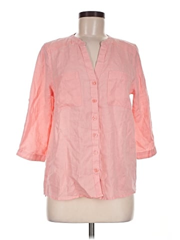 Harve Benard 3/4 Sleeve Button-Down Shirt (view 1)