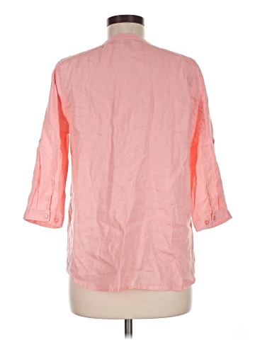 Harve Benard 3/4 Sleeve Button-Down Shirt (view 2)