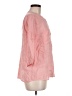Harve Benard Pink 3/4 Sleeve Button-Down Shirt Size M - photo 4
