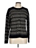 Pendleton Chevron-herringbone Black Wool Pullover Sweater Size Lg Petite - photo 1