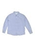 Zara 100% Cotton Polka Dots Blue Long Sleeve Button-Down Shirt Size 8 - photo 1