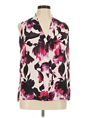 Rose + Olive Sleeveless Blouse (view 1)