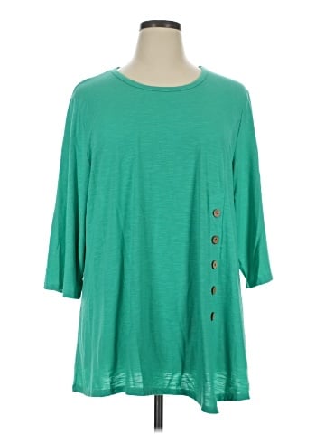 Trouve 3/4 Sleeve Top (view 1)