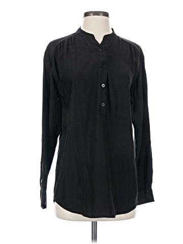 J Brand Long Sleeve Silk Top (view 1)