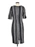 St. John Print Gray Black Casual Dress Size 6 (estimated) - photo 2