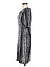 St. John Print Gray Black Casual Dress Size 6 (estimated) - photo 5