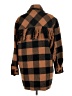 Aqua Plaid Brown Coat Size M - photo 2
