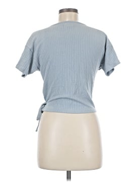 Madewell Ribbed Wrap Crop Top (view 2)