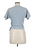 Madewell Blue Ribbed Wrap Crop Top Size M - photo 2