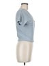 Madewell Blue Ribbed Wrap Crop Top Size M - photo 4