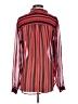 Bisou Bisou 100% Polyester Red Long Sleeve Blouse Size S - photo 2