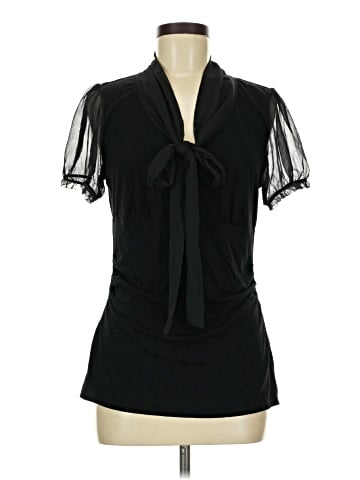 White House Black Market Short Sleeve Blouse (view 1)