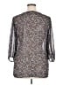 Liz Claiborne 100% Polyester Tweed Silver 3/4 Sleeve Blouse Size XL (petite) - photo 2