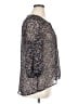 Liz Claiborne 100% Polyester Tweed Silver 3/4 Sleeve Blouse Size XL (petite) - photo 4