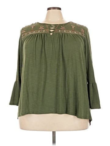 Faded Glory 3/4 Sleeve Blouse (view 1)
