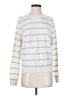 Vince. Stripes Silver Wool Pullover Sweater Size S - photo 1