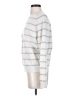 Vince. Stripes Silver Wool Pullover Sweater Size S - photo 5