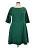 ModCloth Chevron-herringbone Green Casual Dress Size 1X - photo 1
