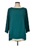 The Limited 100% Polyester Teal 3/4 Sleeve Blouse Size L - photo 1