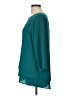 The Limited 100% Polyester Teal 3/4 Sleeve Blouse Size L - photo 5