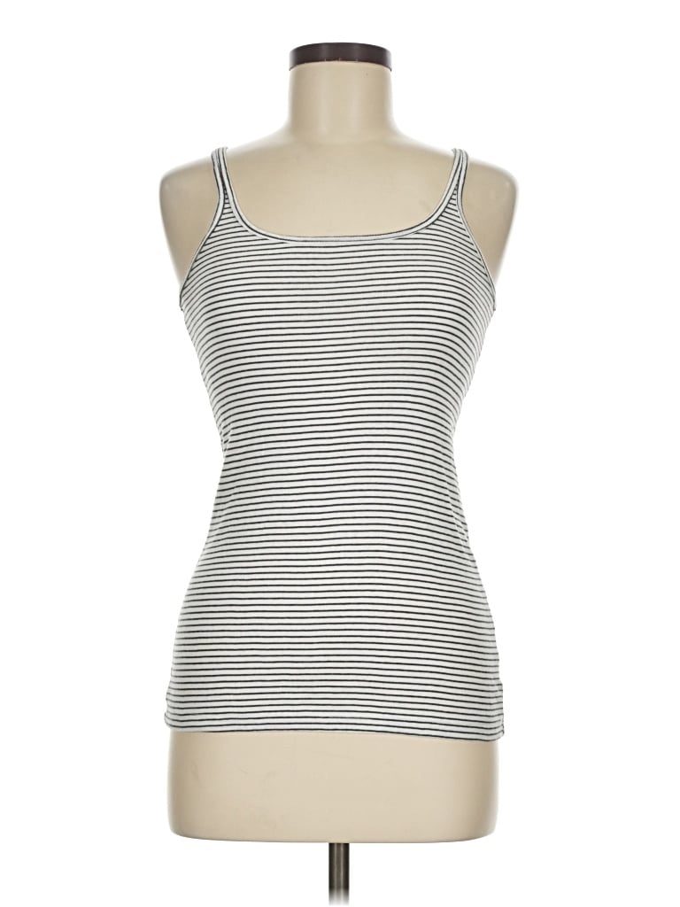 Pre-owned Gap Outlet Tank Top Silver Strapless Neckline Tops