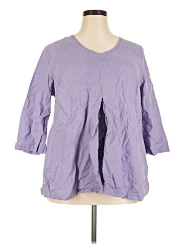 Flax 3/4 Sleeve Blouse (view 1)