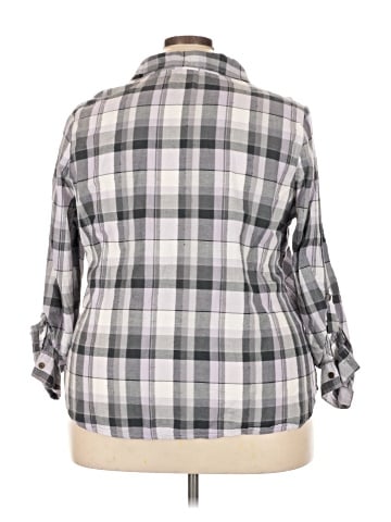 Faded Glory 3/4 Sleeve Button-Down Shirt (view 2)