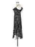 Aqua 100% Polyester Paisley Black Cocktail Dress Size S - photo 5